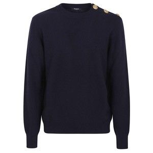 Balmain Buttoned Eco-Cachemere Sweater - NWT
